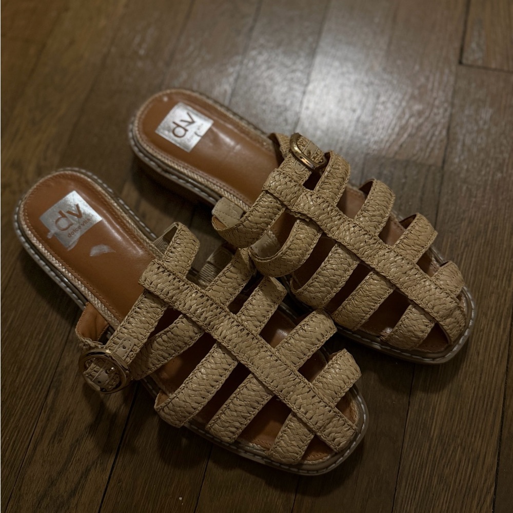 DV by Dolce Vita Women's Tan Woven Mules